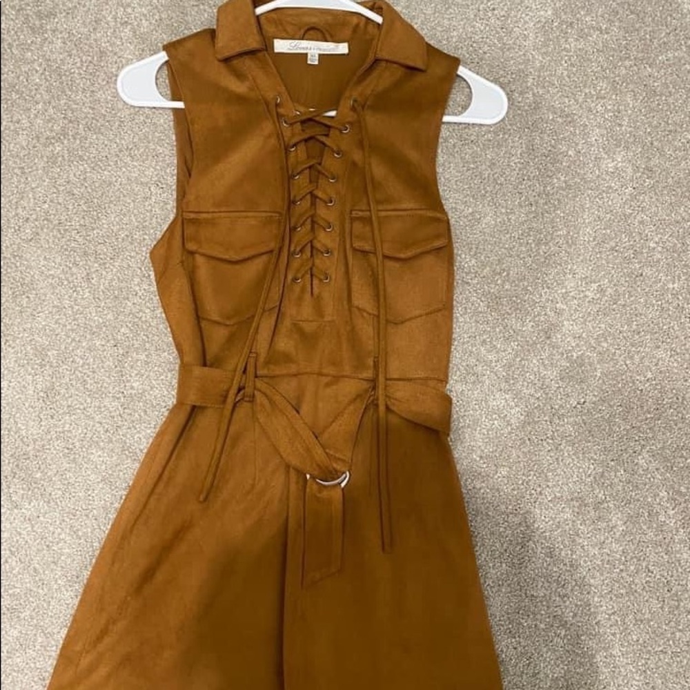 Lovers & friends suede dress